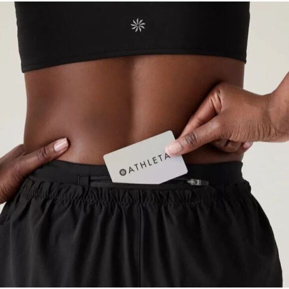 Athleta S/586789-02 Women's 2XS Black Mile Marker 2-in-1 Shorts - Picture 12 of 12